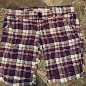 Hollister plaid shorts